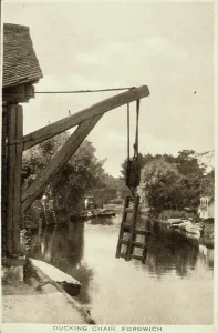 Retrographics Limited: Ducking chair in Fordwich, Kent