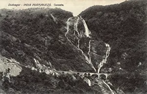 Tiered: Dudhsagar Falls, Mandovi River, Karnataka and Goa, India