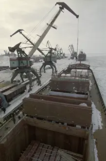 Loaded: Dudinka sea port