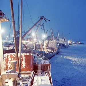 Dudinka: Dudinka seaport, 1977