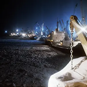 Dudinka: Dudinka seaport, 1977