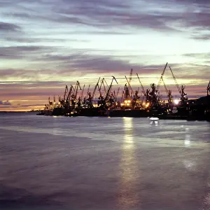 Dudinka: Dudinka seaport, 1981