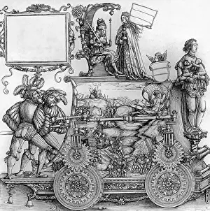 Duerer: Duerer's Large Triumphal Carriage, 1526