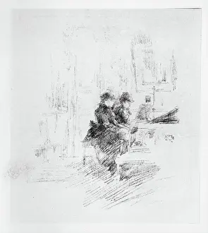 Whistler: The Duet by Whistler, lithograph