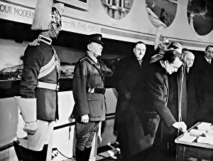 Duff: Duff Cooper opens up a military exhibition, 1937