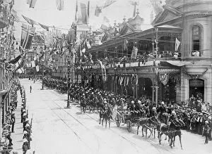 Connaught: Duke Arthur of Connaught on the way to the opening of the So