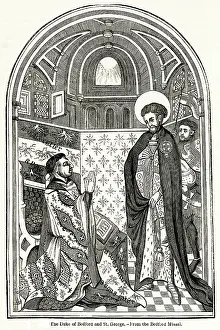 Missal: Duke of Bedford praying before St George