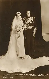 Dukes: Duke and Duchess of Kent, wedding portrait