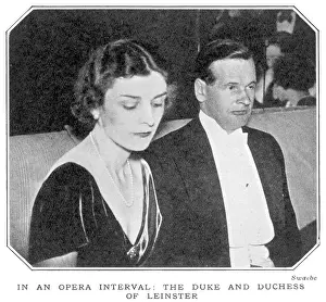 Leinster: The Duke and Duchess of Leinster at the opera