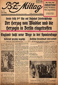 Abdicated: Duke and Duchess of Windsor visit Germany