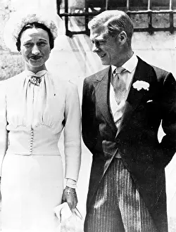 Acceptable: Duke & Duchess of Windsor on their wedding day