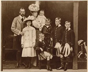 Harewood: Duke and Duchess of York with their six children