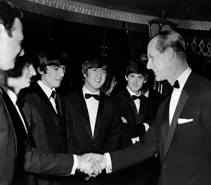 Beatlemania: Duke of Edinburgh with The Beatles, London