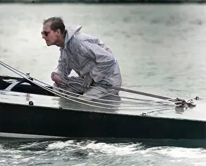 The Duke of Edinburgh competing at Cowes