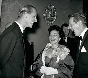 Replied: Duke of Edinburgh with Danny Kaye and Sylvia Fine