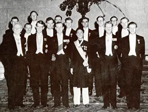 Tenzing: Duke of Edinburgh with Everest expedition members