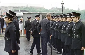 Inspections: Duke of Edinburgh inspecting firefighters