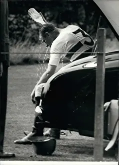 Cowdray: Duke of Edinburgh keeping cool during polo event