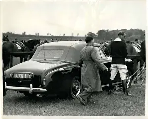 Lagonda: Duke of Edinburgh at polo event, Cowdray Park