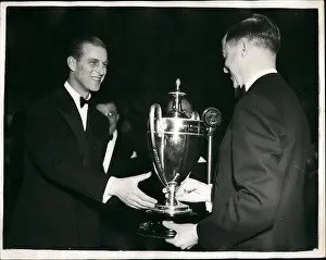 Campers: Duke of Edinburgh presents Butlins trophy