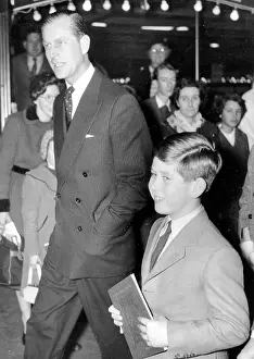 Renounced: Duke of Edinburgh and Prince Charles at the circus