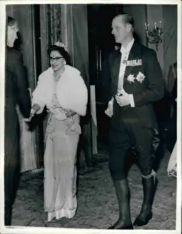 Ratna: Duke of Edinburgh with Queen Ratna of Nepal