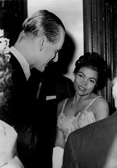 Presentations: Duke of Edinburgh and singer Eartha Kitt