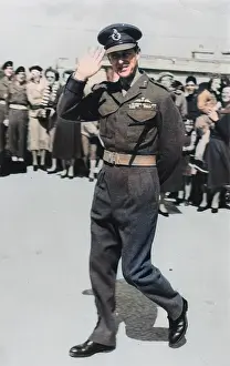 Iln - Consolidated Archive Holdings Ltd (colourised): The Duke of Edinburgh touring army units in Malta