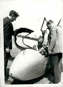 Handled: Duke of Edinburgh in two-seater glider, Gloucester