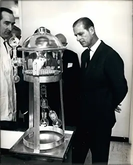 H.r.h: Duke of Edinburgh visits research association, Carshalton