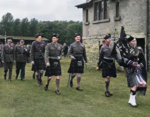 Hawick: Duke of Edinburgh visting Queens Own Cameron Highlanders