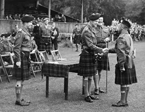 Kilted: Duke of Edinburgh visting Queens Own Cameron Highlanders