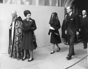 Widowhood: Duke of Windsor funeral service