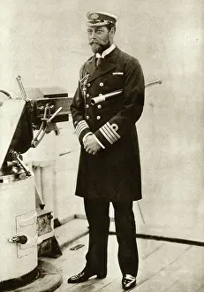 Bacchante: Duke of York in Naval uniform