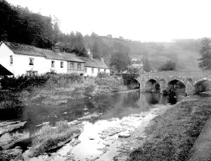 Barle: Dulverton, the River Barle 1934