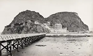 Dumbarton: Dumbarton Castle on the River Clyde, Scotland