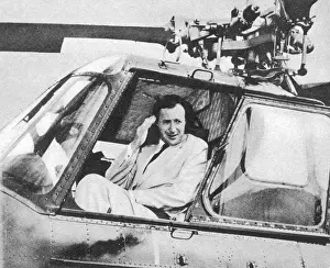 Uranium: Duncan Sandys(1908-1987) in helicopter