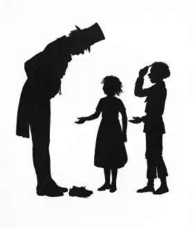 Squire: Dunderpate and Susan with the squire