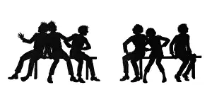 Dunce: Dunderpate's schoolfriends laughing at him