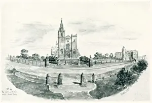 Dunfermline: Dunfermline Abbey Roadway From Tower Hill