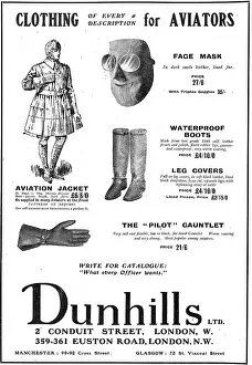 Dunhills: Dunhills - Clothing Of Every Description For Aviators