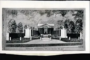 Commemorated: Dunkirk Memorial, perspective drawing
