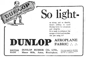 Durable: Dunlop Aeroplane Fabrics Are Light, Durable & Strong