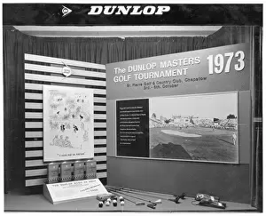 Dunlop: A Dunlop Masters 1973 Golf Tournament window display