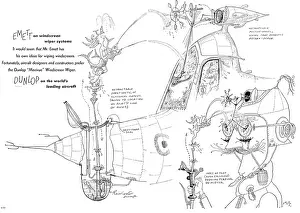 Wipers: Dunlop Maxivue Aircraft Windscreen Wipers. (Emmett Cartoon)