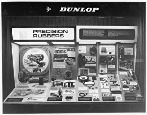 Dunlop: Dunlop Precision Rubbers window display