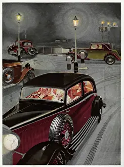 Headlights: DUNLOP TYRES 1934