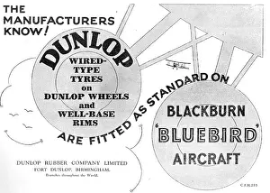 Specified: Dunlop Tyres Specified For The Blackburn Bluebird
