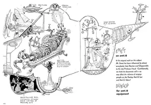 Emett: Dunlop Tyres, Wheels & Brakes. Maxaret. Emett Cartoon