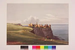 1828: Dunluce Castle from the Road